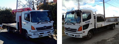 弊社所有レッカー車